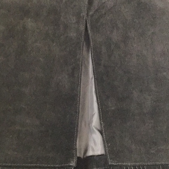 ASOS Black Leather Suede Fringe Top - Picture 3 of 13